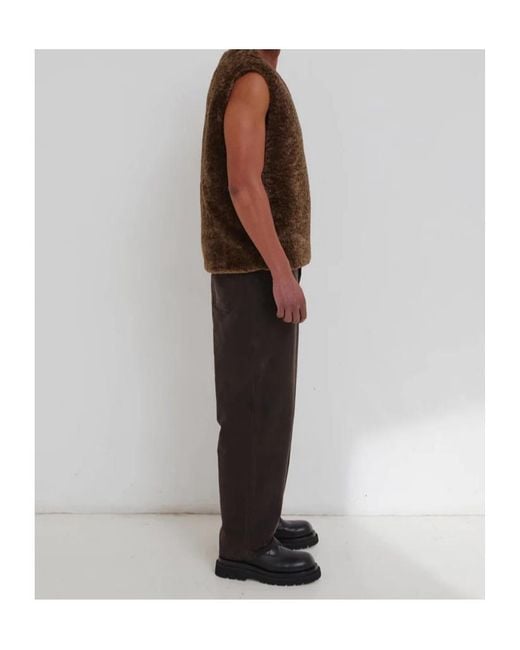 DARKPARK Black Ray Chain-Detailed Trousers for men