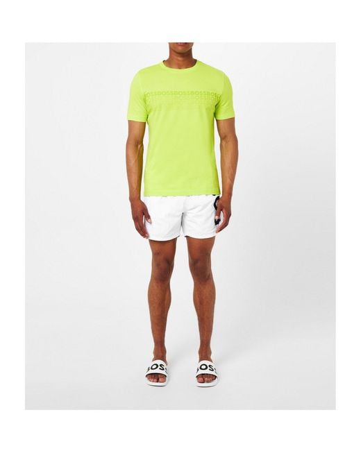 Boss White Quick-Drying Shorts for men