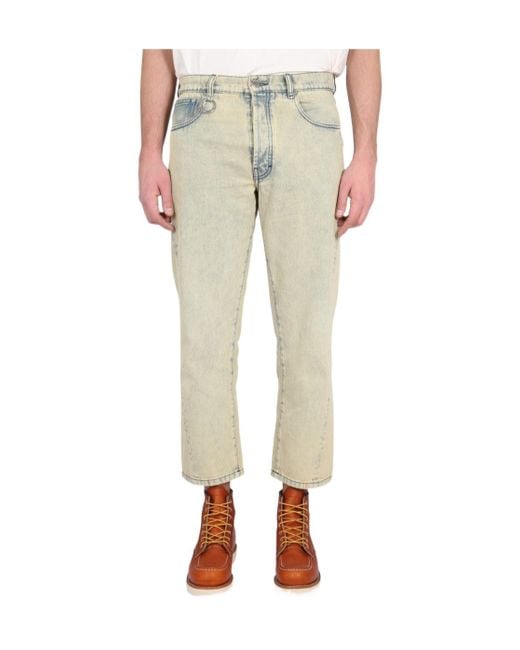 Etudes Studio Natural Études Studio Logo Patch Straight-Leg Jeans for men