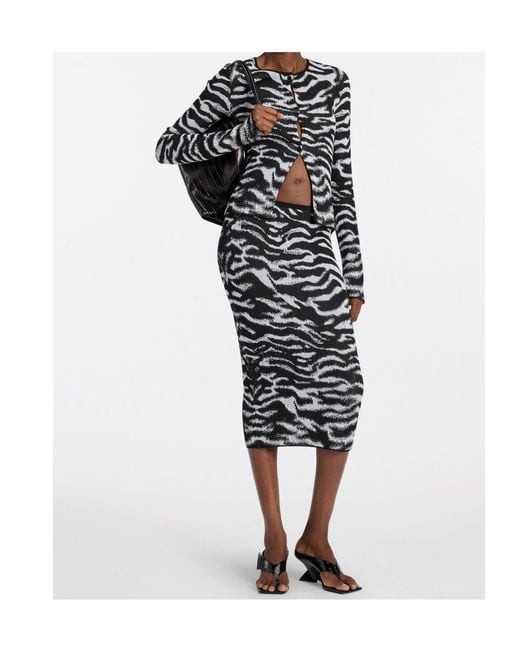 The Attico Black Long-Sleeve Cardigan