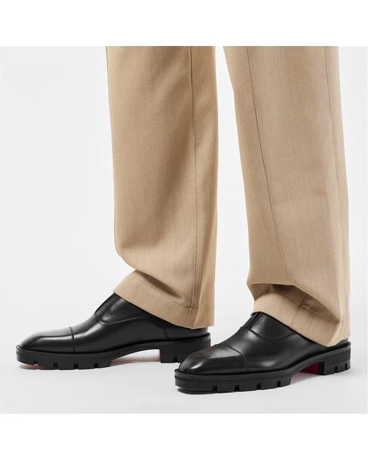 Christian Louboutin Black Slip-On Loafers for men