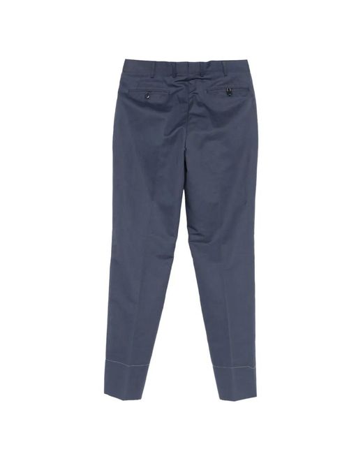 Brioni Blue Pleated Trousers for men