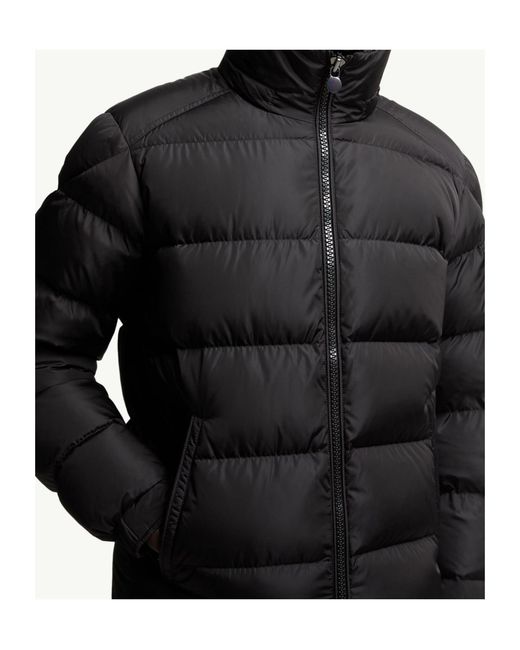 Moncler Black Maya Zip-Up Hooded Puffer Jacket for men