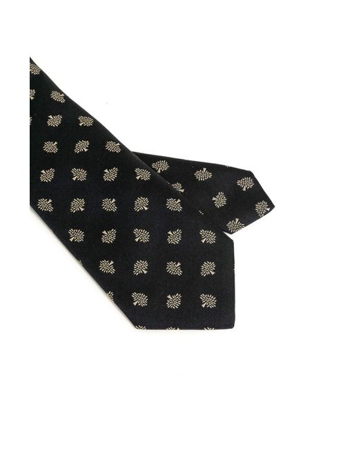 Mulberry Black Pointed Tie for men