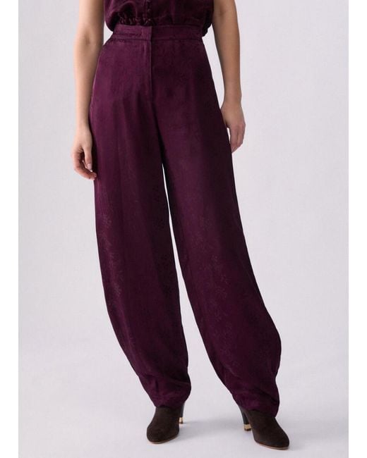 Liu Jo Purple Balloon Trousers