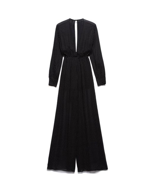 Aniye By Black Polka Dot Long Jumpsuit