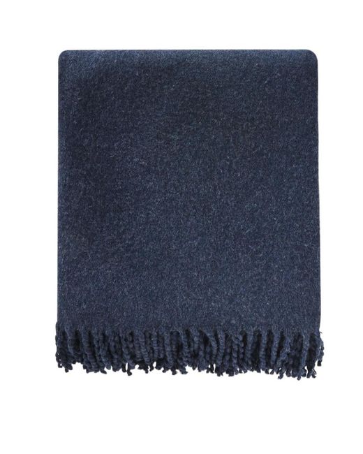 Loro Piana Blue Fringed Blanket for men