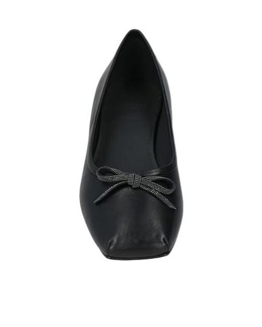 Brunello Cucinelli Black Plain Colour Ballet Flats