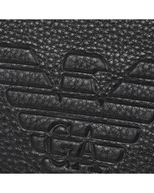 Emporio Armani Black Logo Shoulder Bag for men