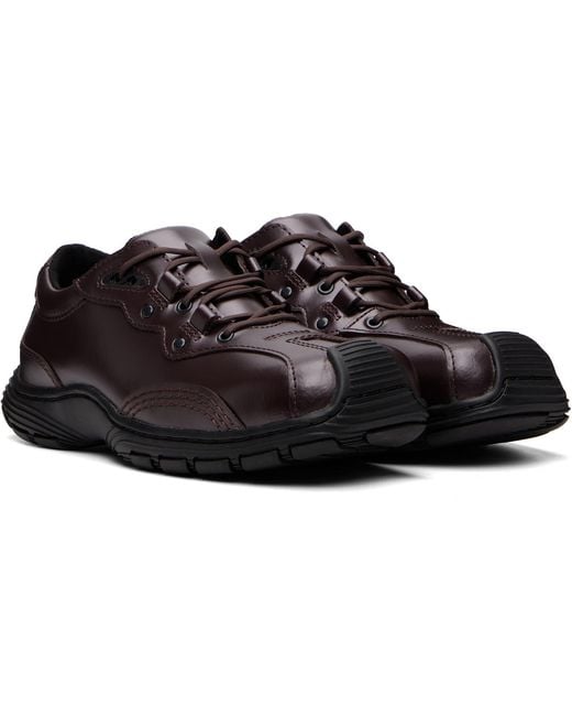 Dr. Martens Brown Aurix 51 Lace-Up Panelled Derby Shoes for men