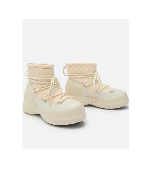 Moon Boot Natural Mezzaluna Quilted Boots