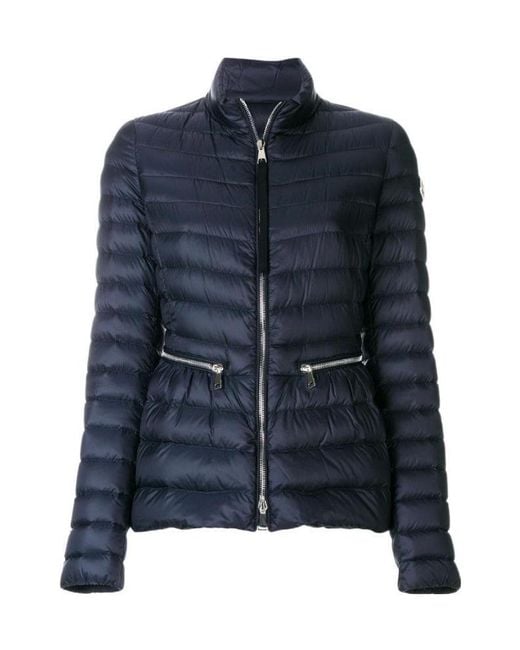 Moncler Blue Dark Logo Down Jacket
