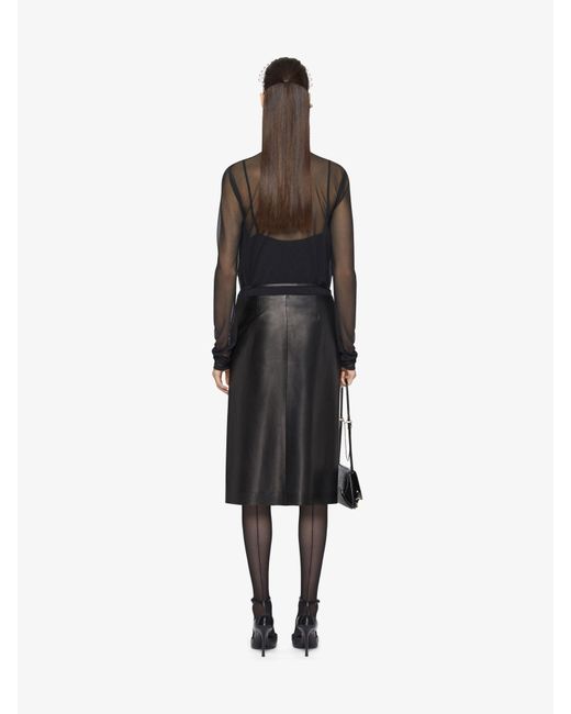 Givenchy Blue Sheer Detailed Draped Top