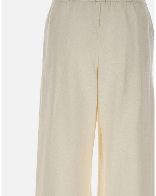 Eleventy Natural Palazzo Pants
