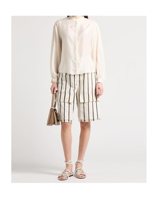 MAX&Co. White Solid Colour Shirts Blouses