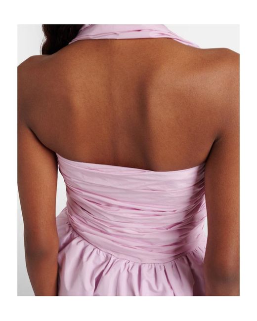 Patou Purple Bow-Detail Gown