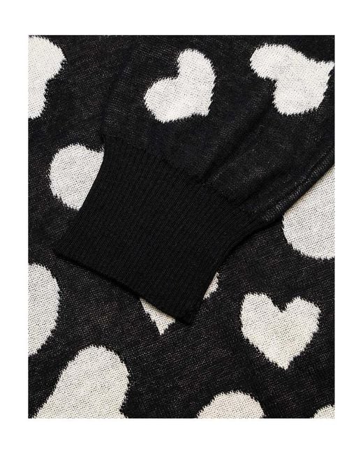 Sportmax Black Love Pattern Pullover
