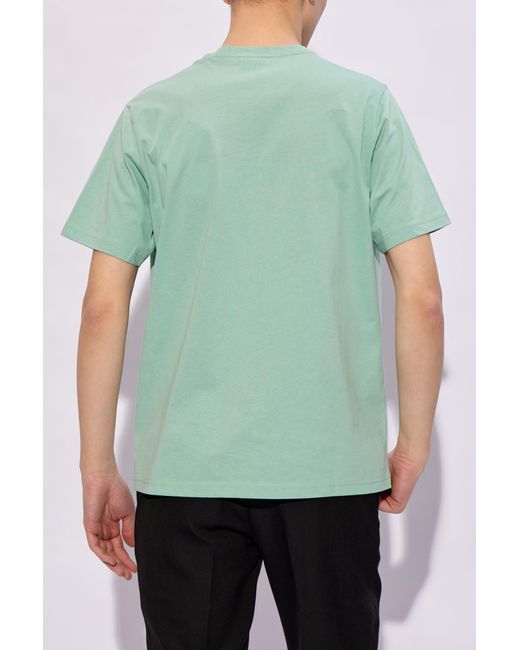 Paul Smith Green Dominoes Logo-Print T-Shirt for men