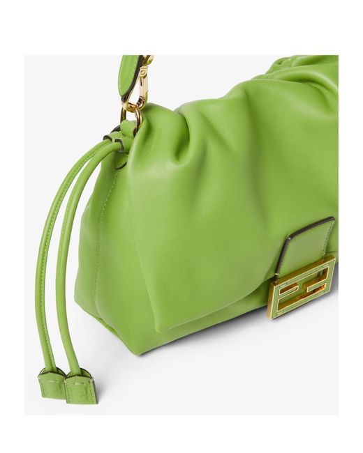 Fendi Green Medium Mamma Baguette Shoulder Bag