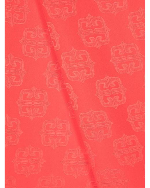 Givenchy Red Rectangular Scarf