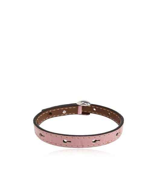 Tory Burch Brown Leather Bracelet