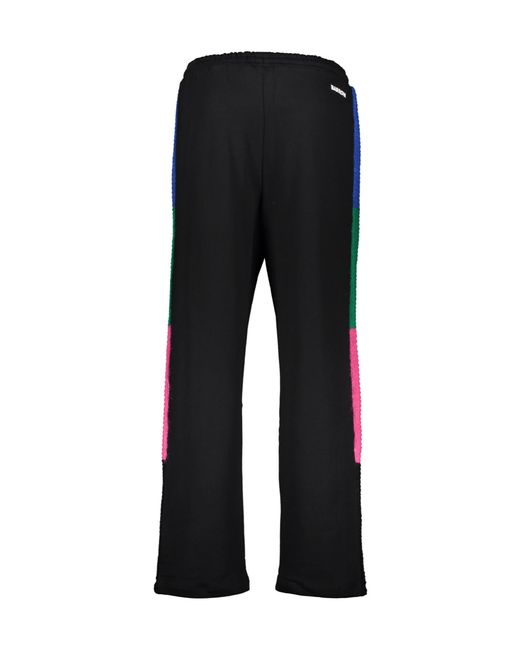 Barrow Black Side-Stripe Sweatpants for men