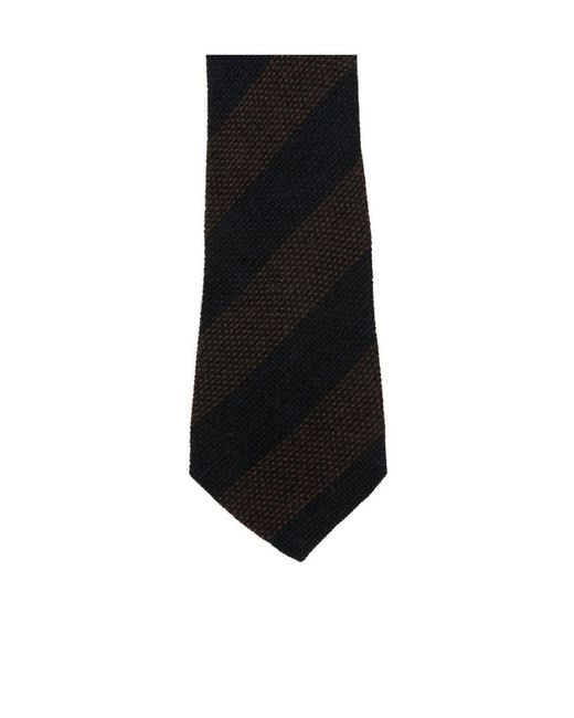 Tagliatore Black Pointed Tie for men
