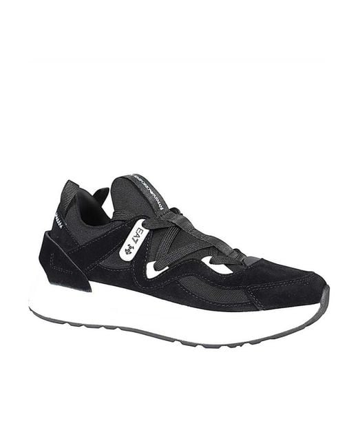 EA7 Black 7.0 Evo Lace-Up Sneakers for men