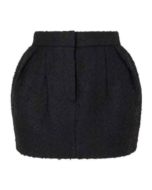 Magda Butrym Black Textured Mini Skirt