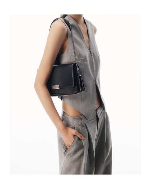 Alexander Wang Gray Zip-Up Tailored Vest