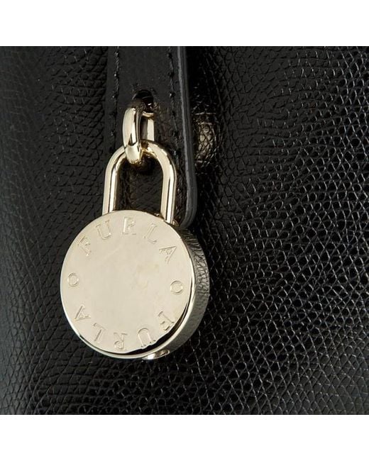 Furla Black Logo Detail Handbag