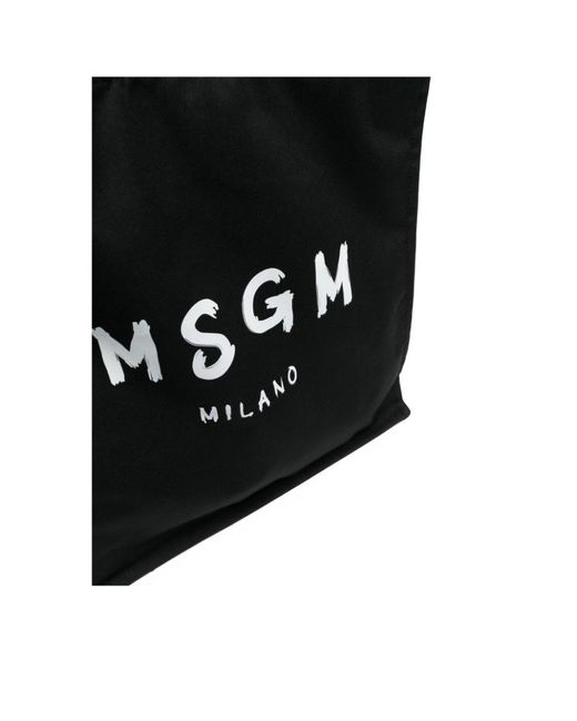 MSGM Black Logo Handbag