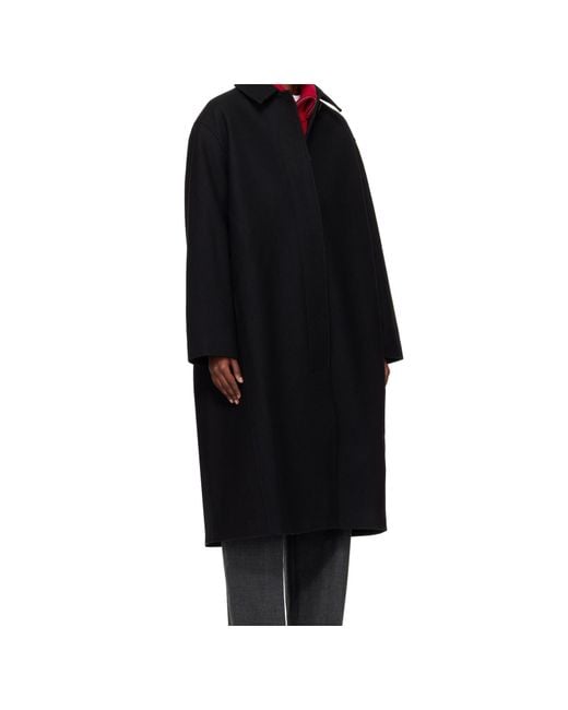 Studio Nicholson Black Long-Sleeved Coat