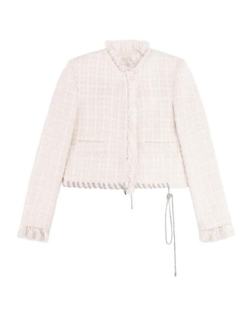 Area White Tweed Lady Jacket