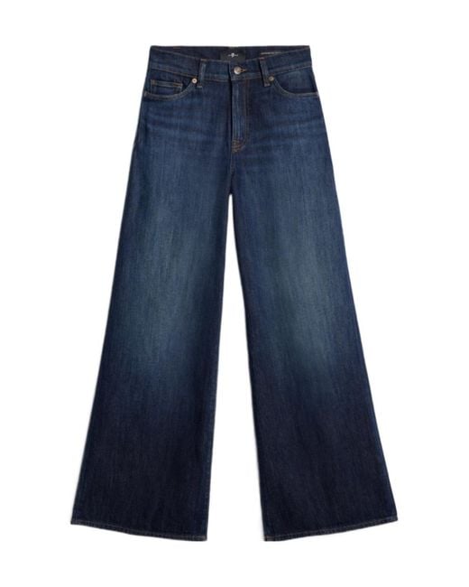 7 For All Mankind Blue Lotta Tailorless Jeans