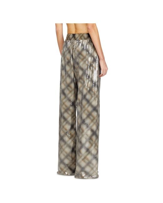 DIESEL Gray P-Erqueen Sequined Pants
