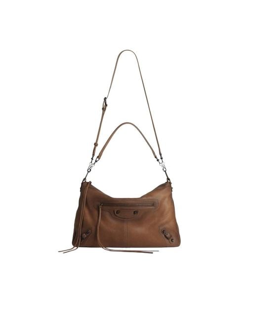 Balenciaga Brown Le City Moto Bag Medium for men