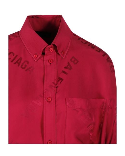 Balenciaga Collared Long-Sleeve Shirt