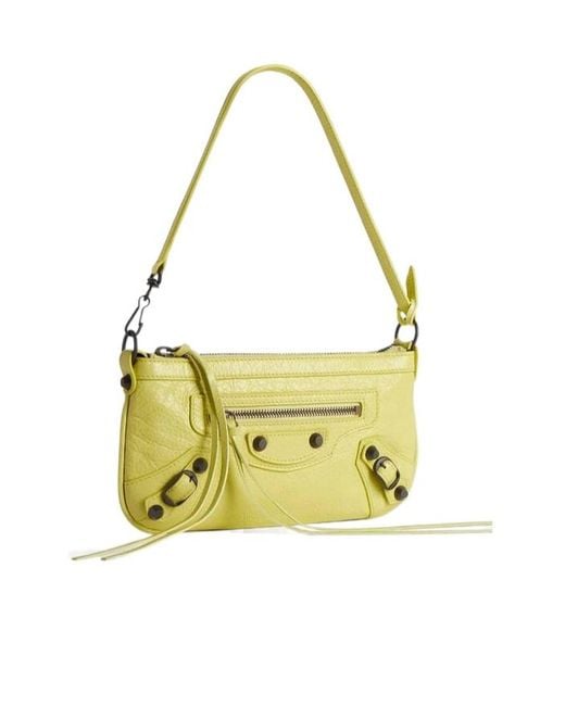 Balenciaga Metallic Le City Pouch On Strap