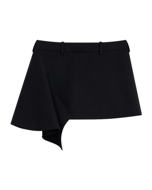 Givenchy Black Slashed Mini Skirt
