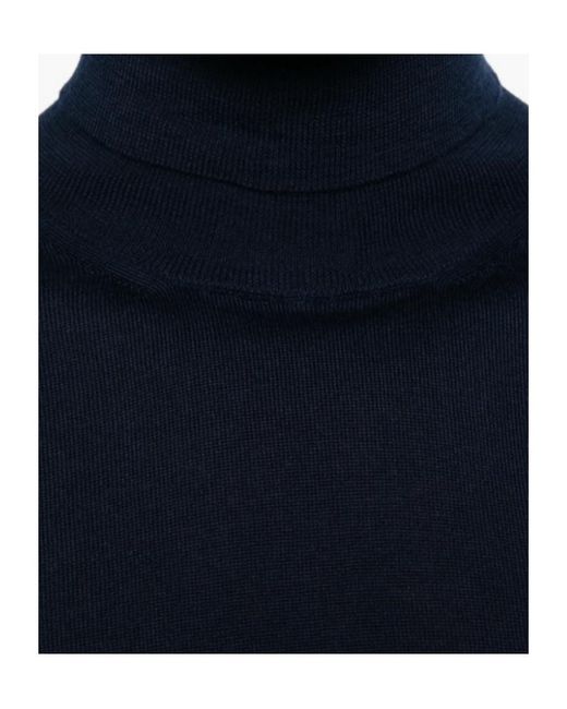 Canali Blue Roll-Neck Sweater for men