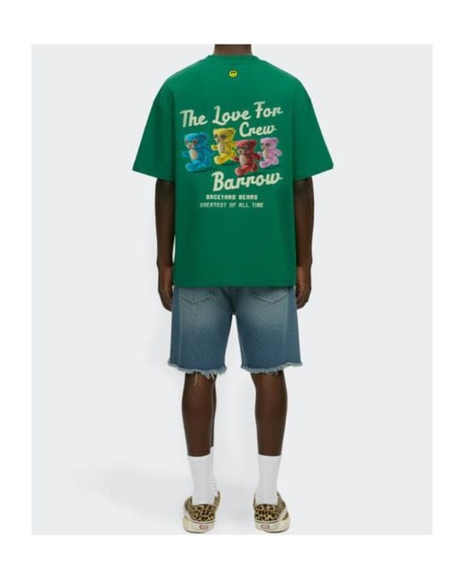 Barrow Green Logo Printed Jersey T-Shirt for men