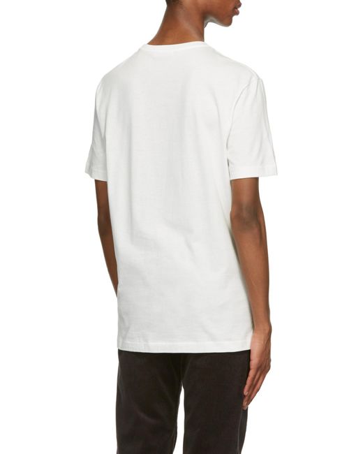 The Row White Finished-Edge Cotton T-Shirt for men