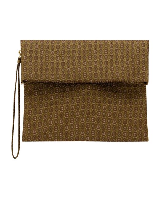 Saint Laurent Natural Paris Large Folded Pouch for men