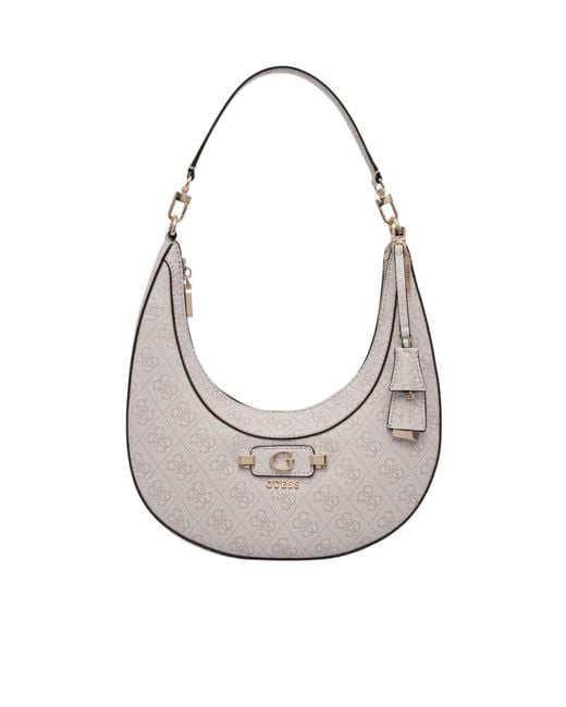 Guess Gray Zippered Shoulder Bag