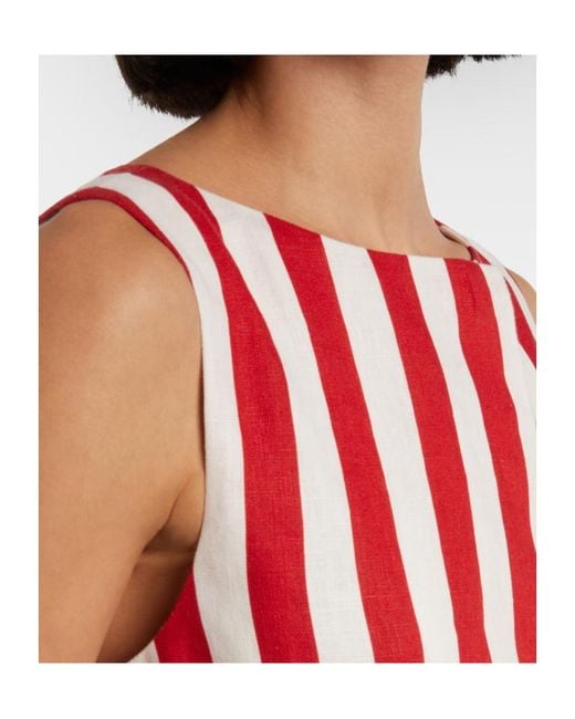 Posse Red Pamela Striped Linen Vest