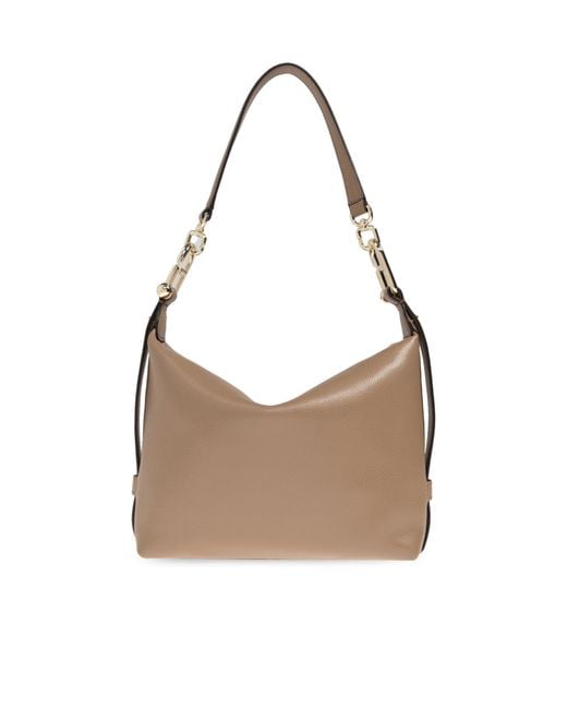 Furla White Tonie Mini Logo Shoulder Bag