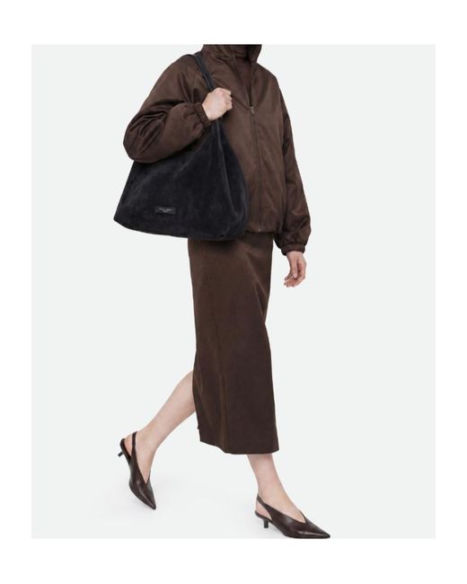 Gianni Chiarini Black Soft Shoulder Bag With Pouch