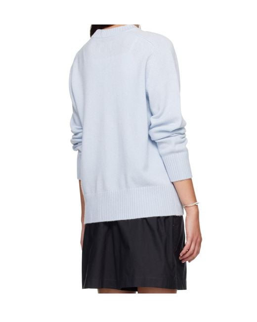 Loulou de Saison Blue Long-Sleeved Crewneck Jumper