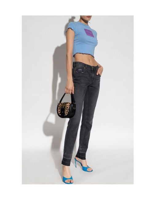 Versace Jeans Blue Couture Denim Skinny Jeans